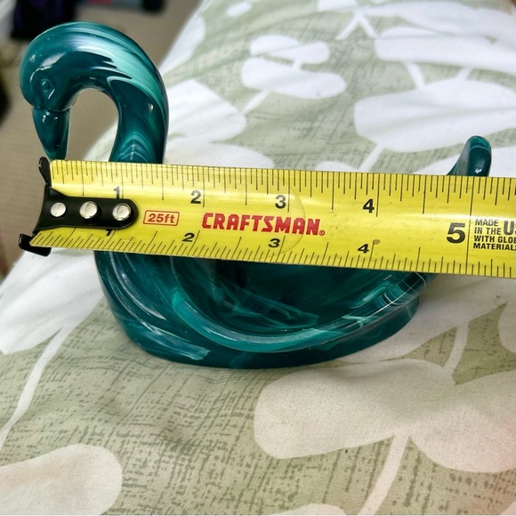 Vintage Turquoise Green Swan Retro Cottagecore Farmhouse Soap Bar Holder Dish - Picture 11 of 11